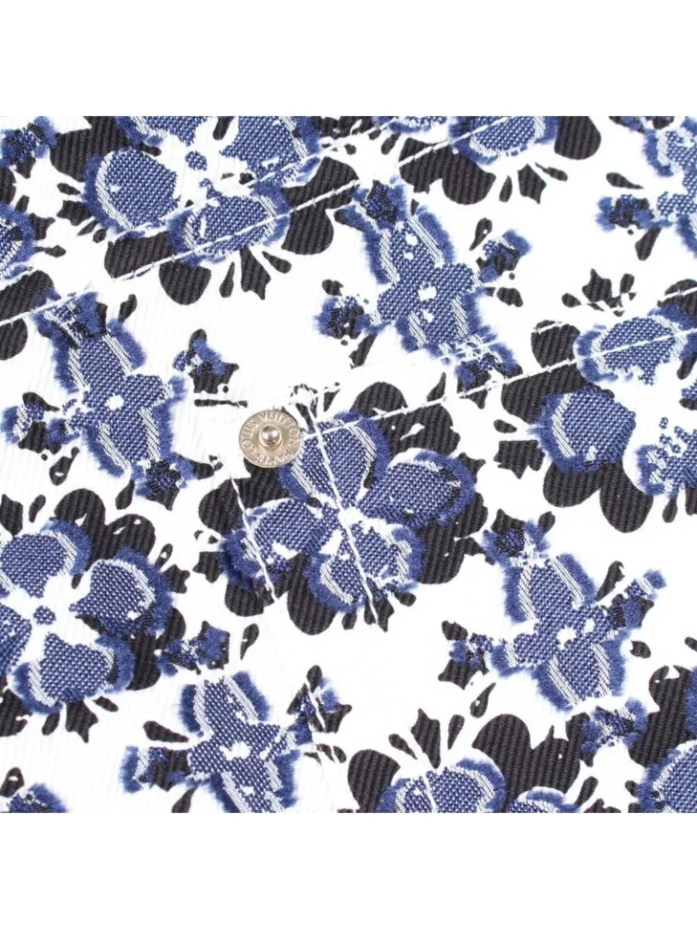 Louis Vuitton Denim Monogram Flower Shorts Cotton